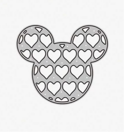 Metal Craft Dies Disney MICKEY HEART HEAD 1pc