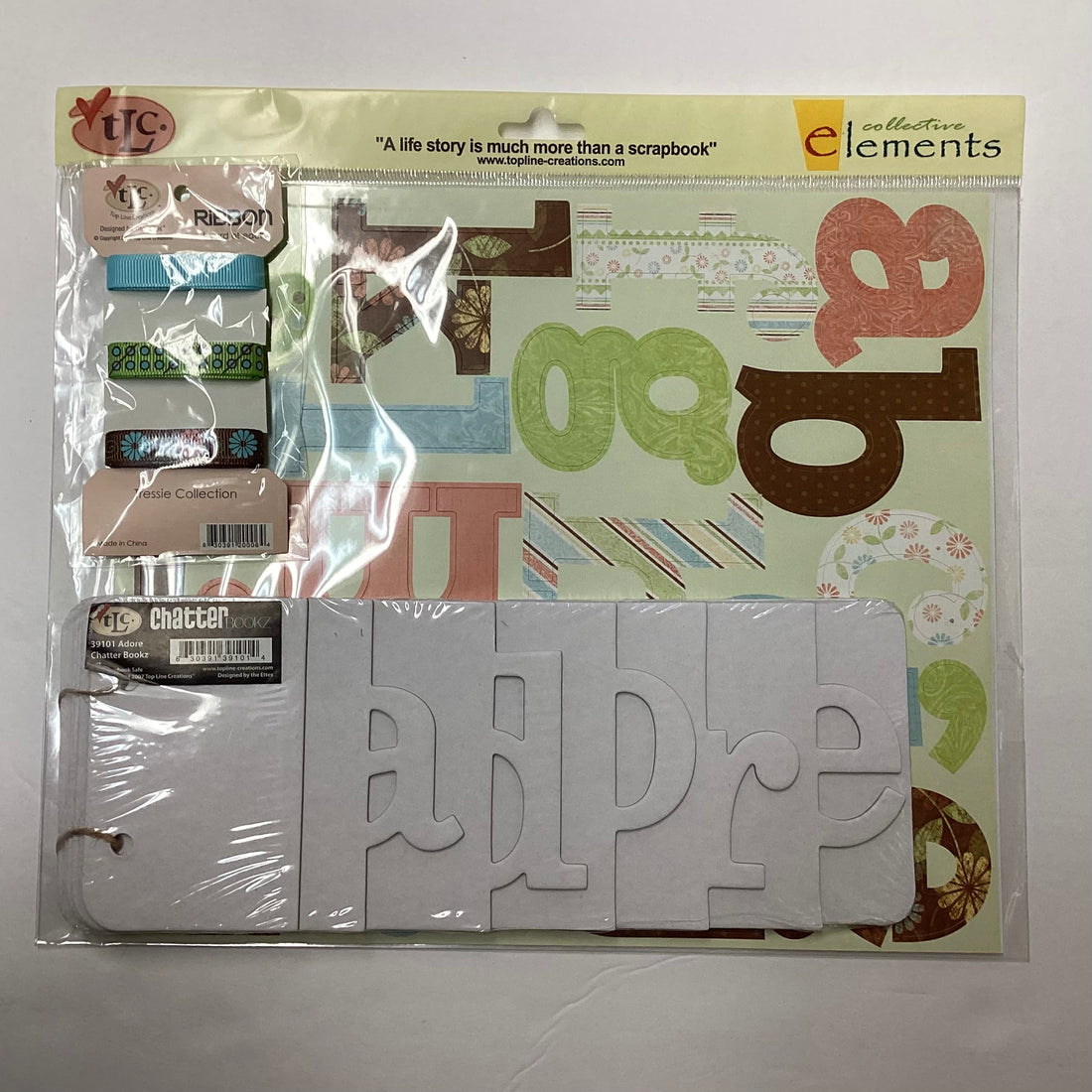 TLC ADORE Chatter Bookz Chipboard Scrapbook Album 39101