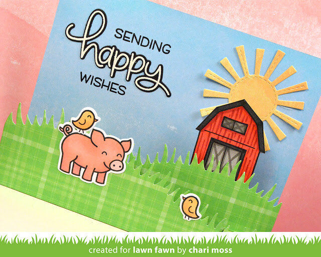 Lawn Fawn HAPPY HAPPY HAPPY Stamp &amp; Die Set
