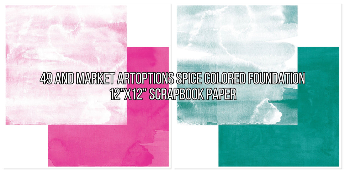 49 and Market ARTOPTIONS SPICE COLORED FOUNDATION 12”X12” Scrapbook Paper