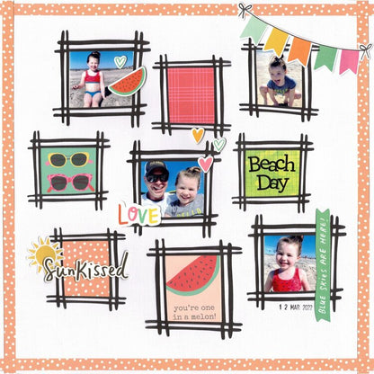 Doodlebug MY TYPE BEETLE BLACK Alphabet Stickers