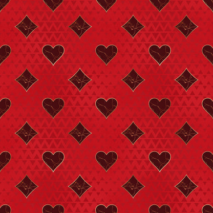 Scrapbooksrus ACE OF HEARTS PACK 12pc 12&quot;X12&quot; Scrapbook Paper