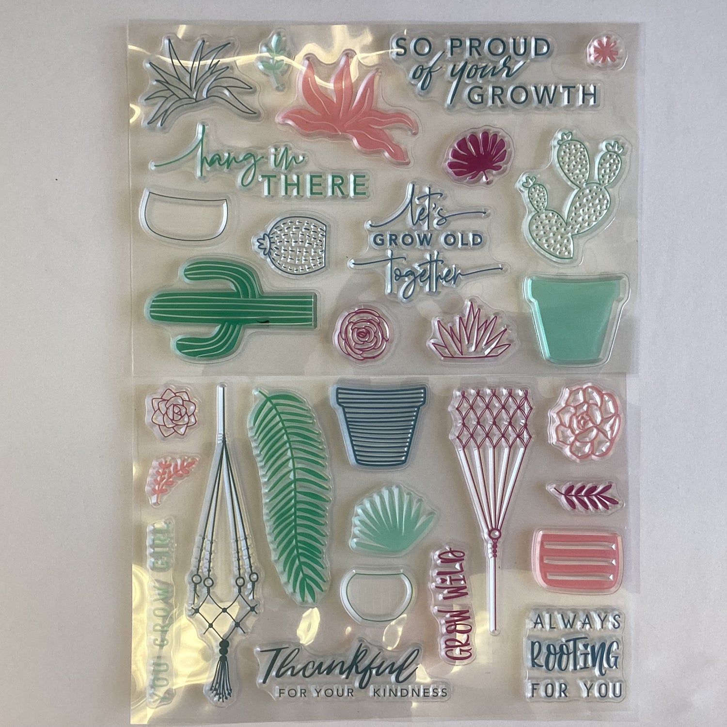 Diamond Press GREENERY Stamp &amp; Die Set