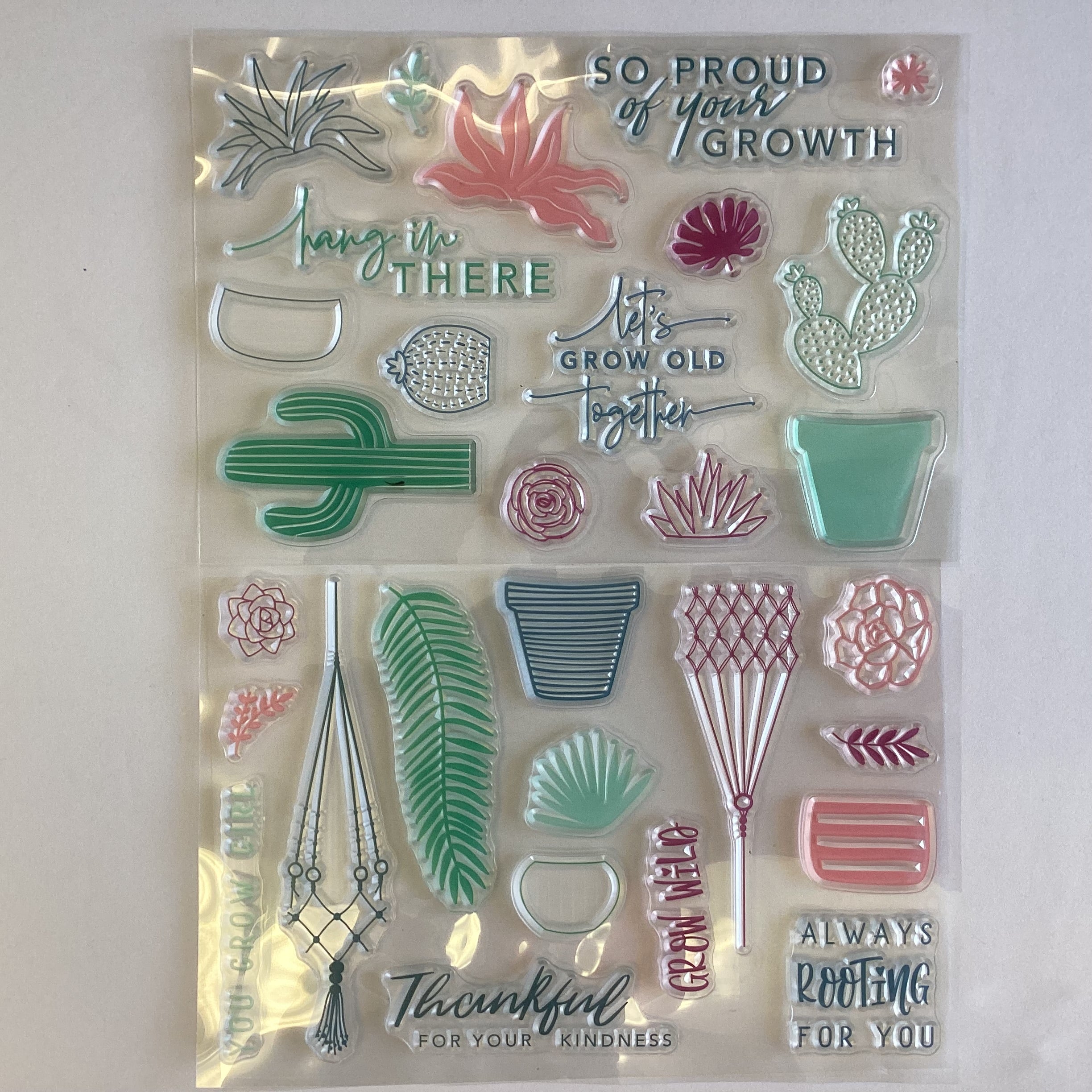 Diamond Press GREENERY Stamp &amp; Die Set