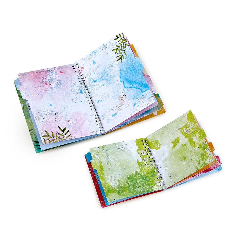 49 and Market Vintage Artistry SUNBURST SPIRAL NOTEBOOK SET
