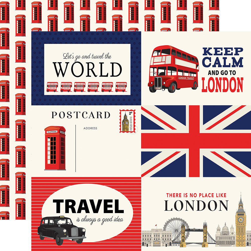 Carta Bella 12&quot;X12&quot; LONDON Collection Kit 13pc