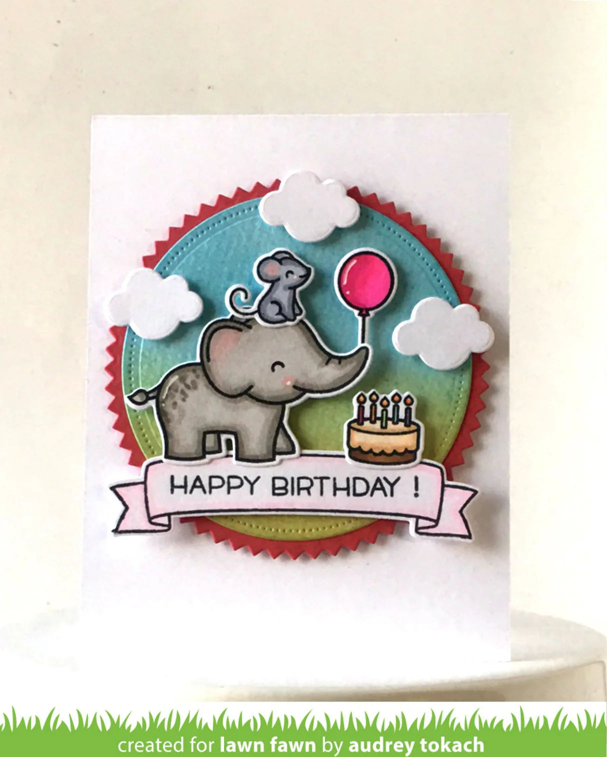 Lawn Cuts SIMPLE PUFFY CLOUDS Custom Craft Dies 3pc