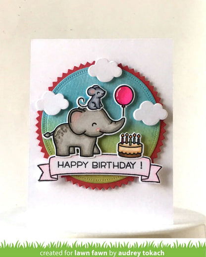 Lawn Cuts SIMPLE PUFFY CLOUDS Custom Craft Dies 3pc