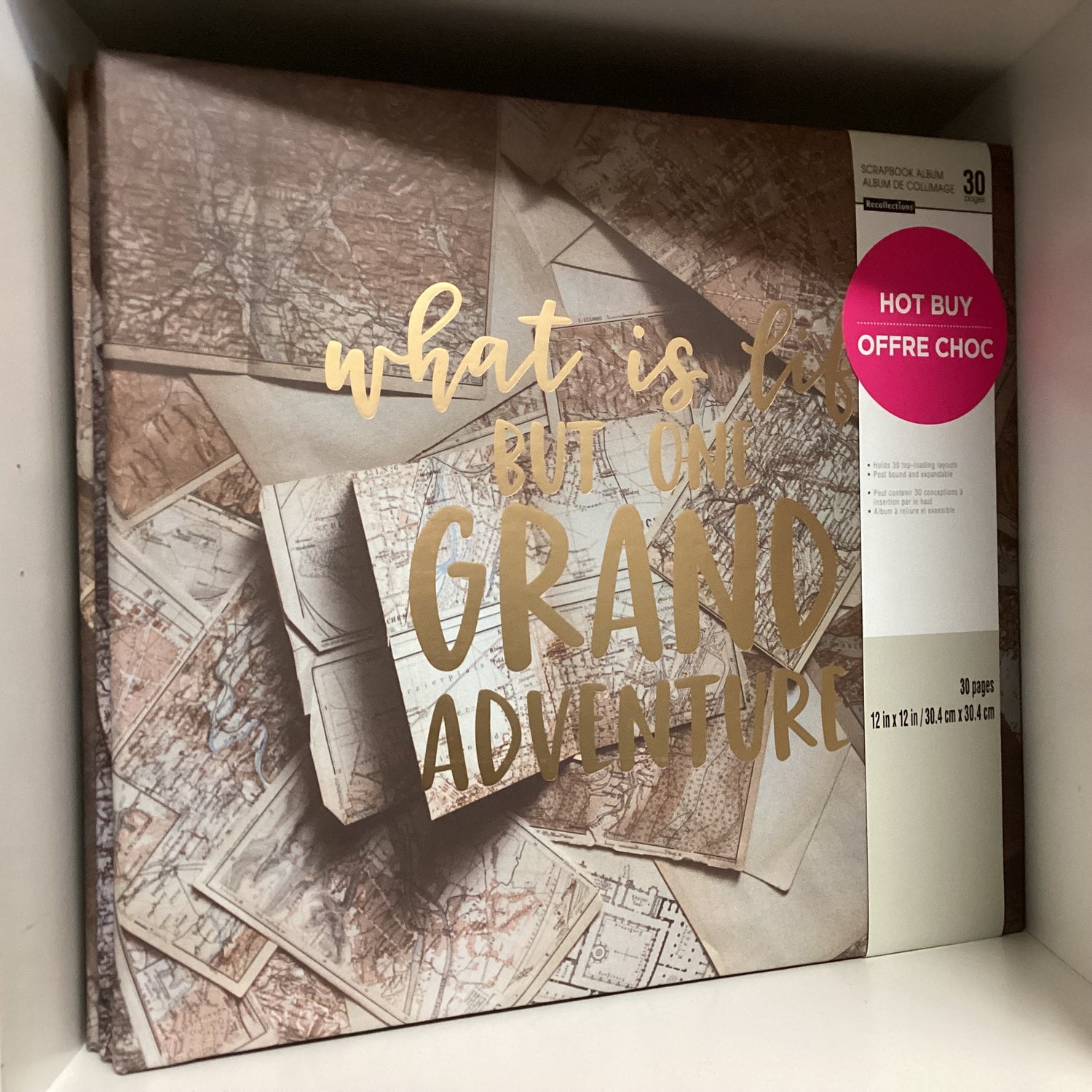 Recollections GRAND ADVENTURE 12&quot;X12&quot; Scrapbook Album