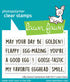 Lawn Fawn SILLY GOOSE SENTIMENT ADD-ON Clear Stamps 10pc
