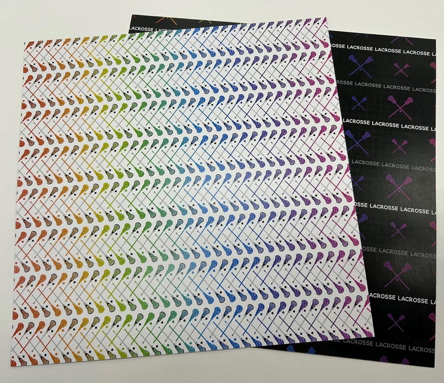 Neon Sports LACROSSE KIT 12"X12" Scrapbook Paper 12 Sheets