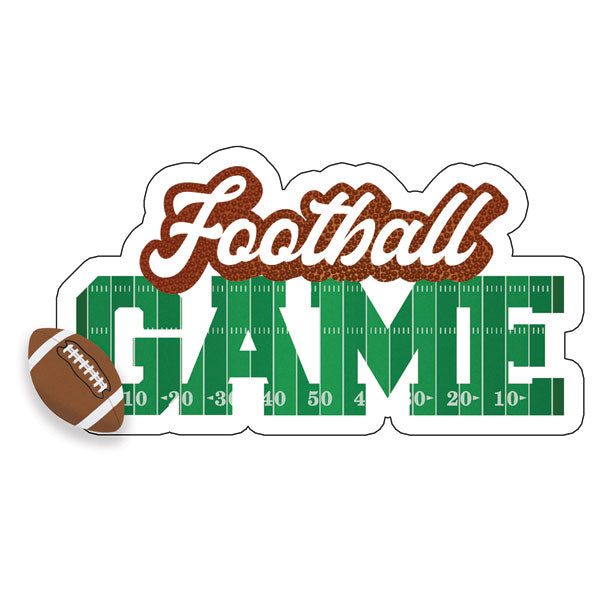 Scrapbook Customs FOOTBALL GAME Word Laser DieCut