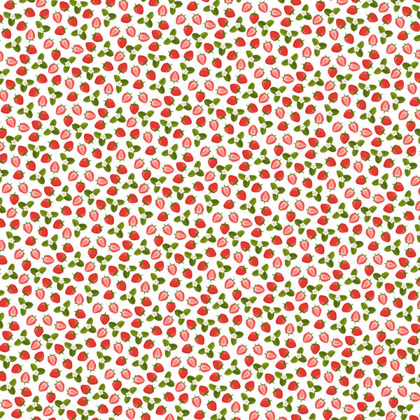 Scrapbook Customs STRAWBERRY GINGHAM 12"X12" Scrapbook Paper