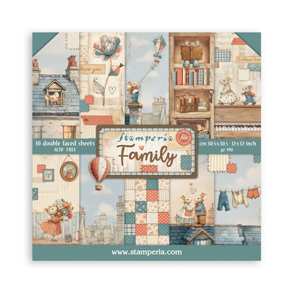 Stamperia FAMILY 12"X12" Scrapbook Paper Pad