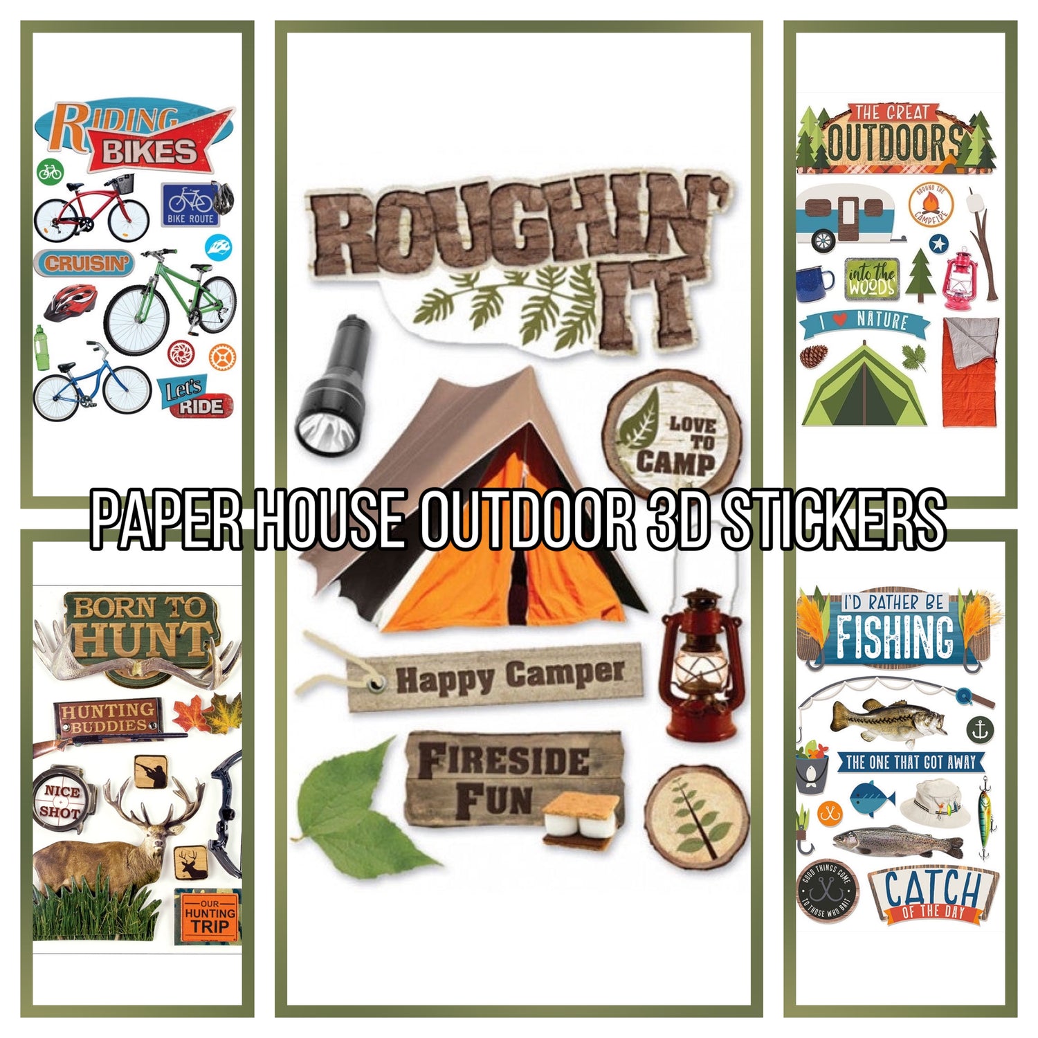 Paper House OUTDOOR 3D Stickers