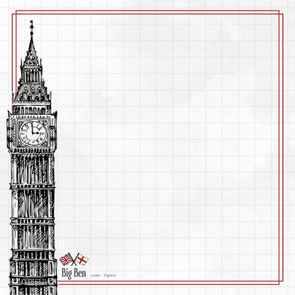 Scrapbooksrus LONDON BIG 12”X12” Scrapbook Kit