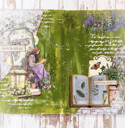 Stamperia Herbarium Silvae TEA TIME RUB ON Rubon Sheet