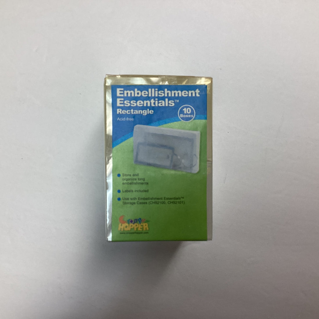 Cropper Hopper EMBELLISHMENT ESSENTIALS RECTANGLE 10pc