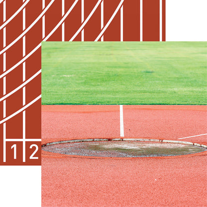 Reminisce LET’S PLAY! TRACK &amp; FIELD 12&quot;X12&quot; Scrapbook Kit 9pc