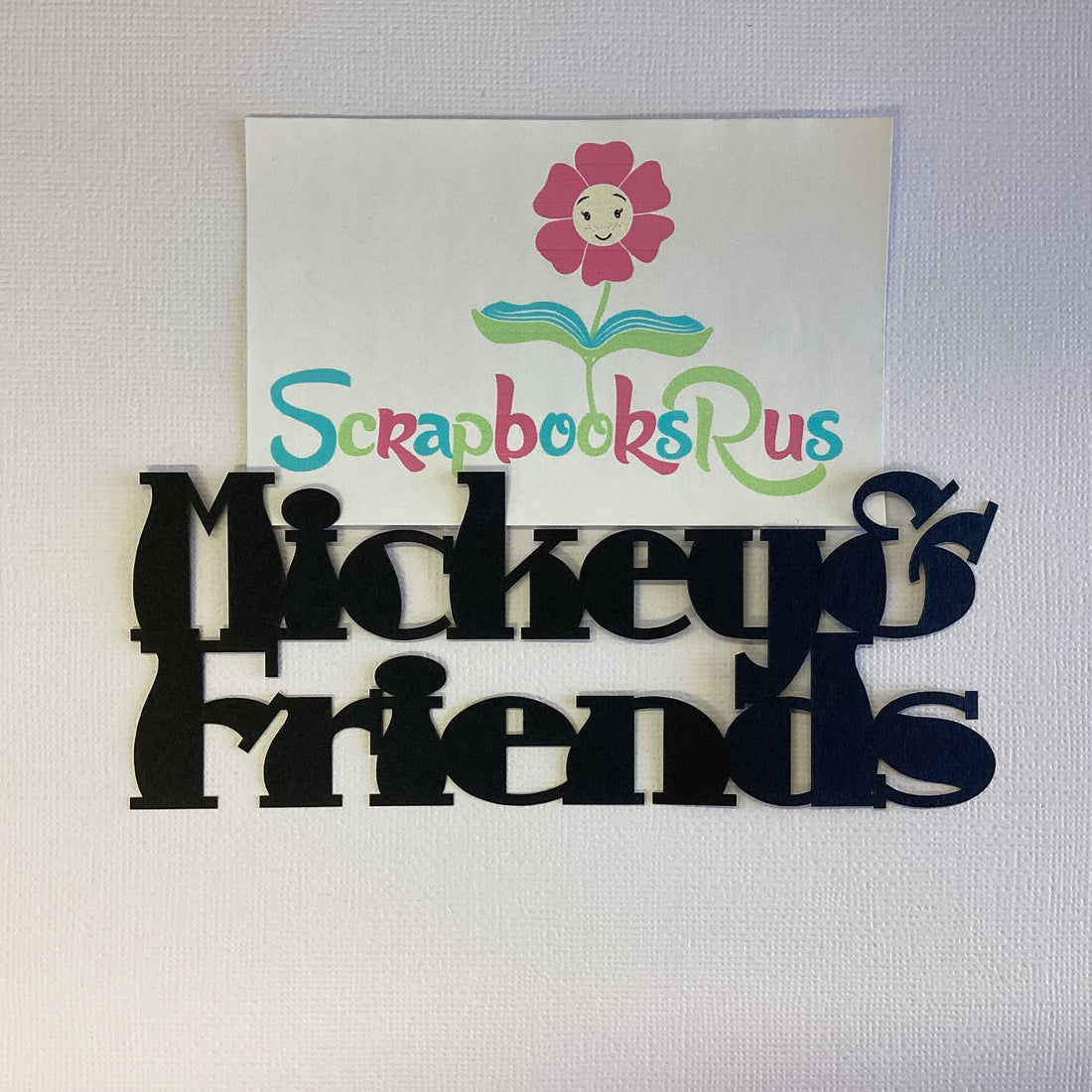 Laser Cut MICKEY &amp; FRIENDS Diecut Scrapbook Title