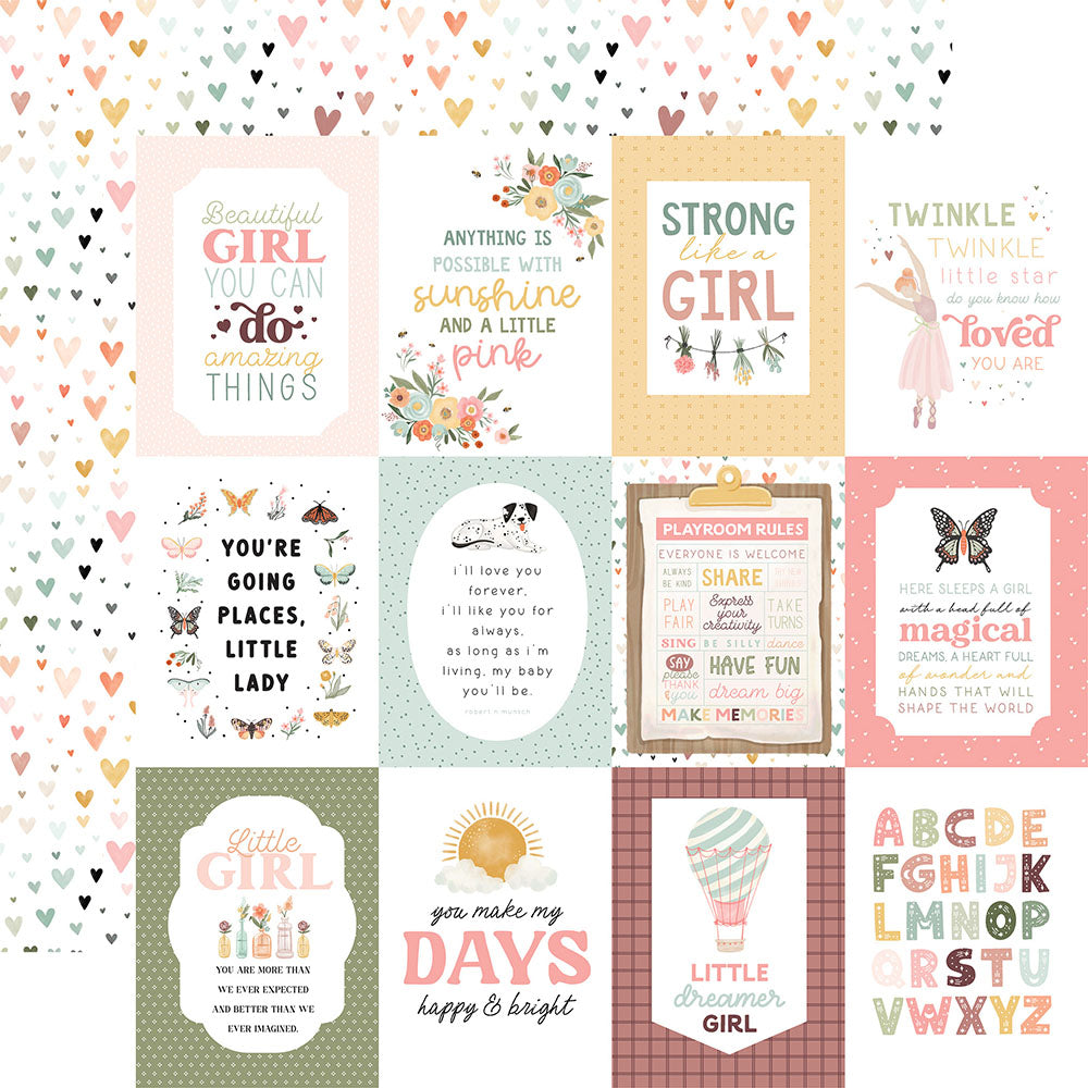 Carta Bella THAT’S MY GIRL 12&quot;X12&quot; Scrapbook Paper