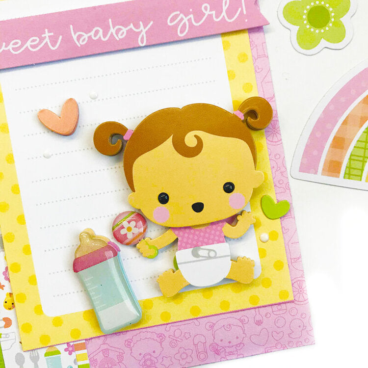 Doodlebug Doodle-Pops Bundle of Joy SWEET GIRL 3D Stickers