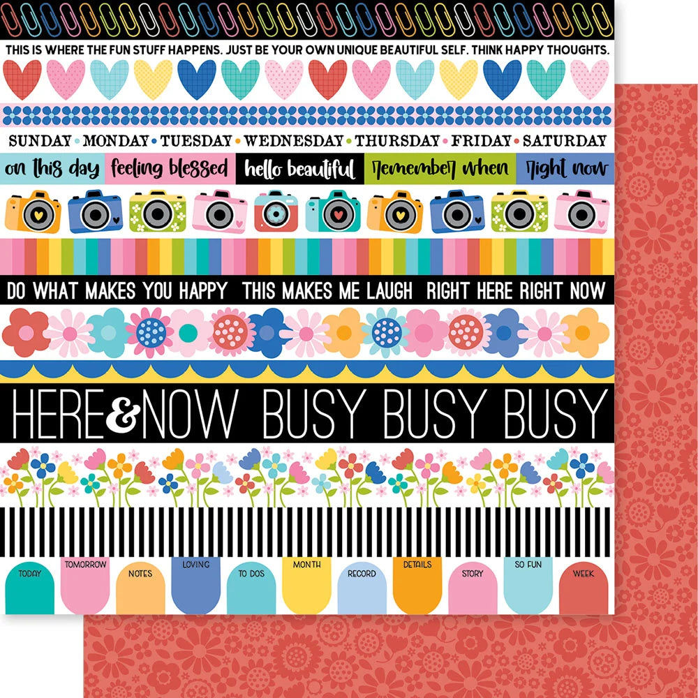Bella Blvd DOCUMENTED 12&quot;X12&quot; Scrapbook Paper