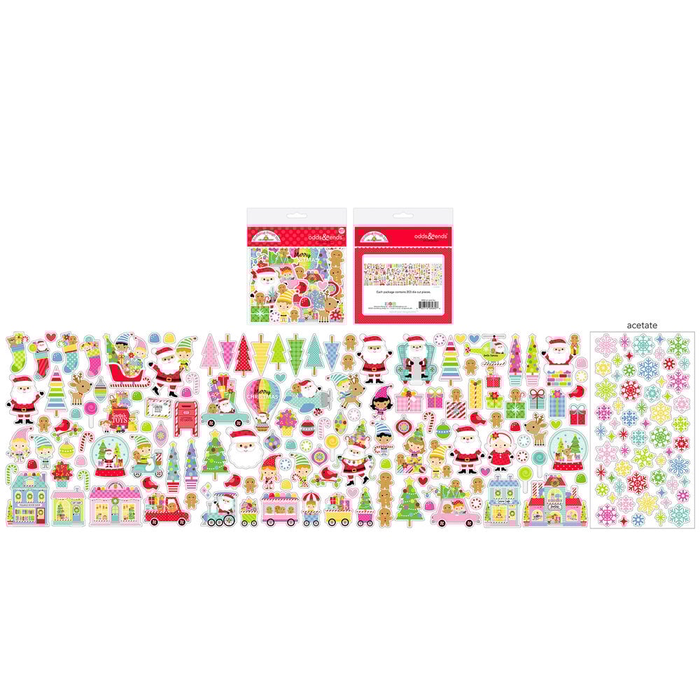 Doodlebug OH WHAT FUN Odds &amp; Ends Diecuts 203pc