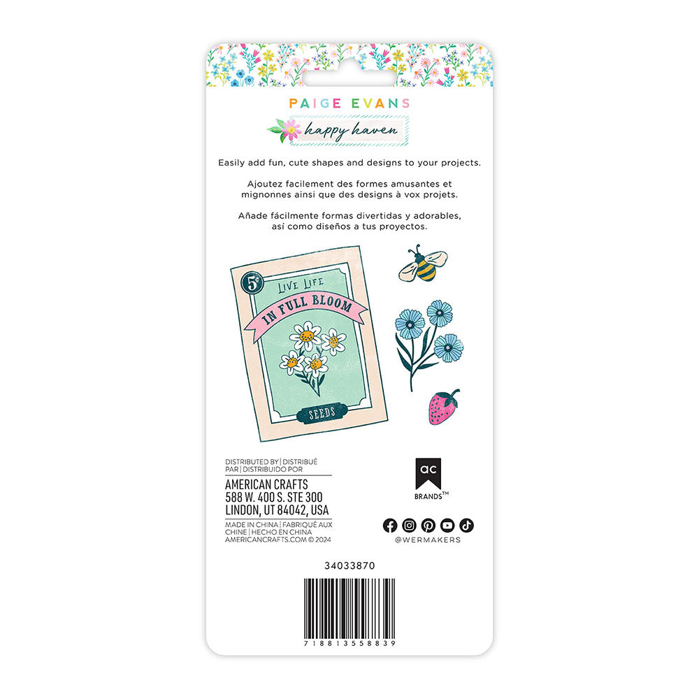 Paige Evans HAPPY HAVEN Clear Stamps 23pc
