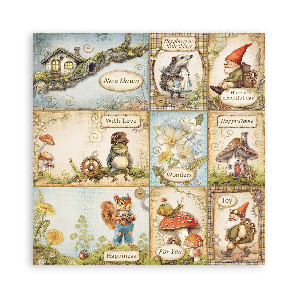 Stamperia HIDDEN GROVE MAXI PAD 12&quot;X12&quot; Scrapbook Paper Pack