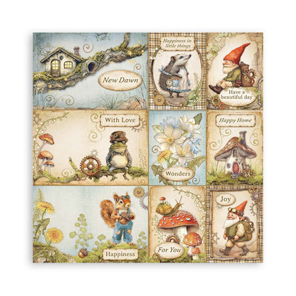 Stamperia HIDDEN GROVE MAXI PAD 12&quot;X12&quot; Scrapbook Paper Pack