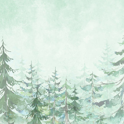 National Park WATERCOLOR TREES 12&quot;X12&quot; Scrapbook Paper