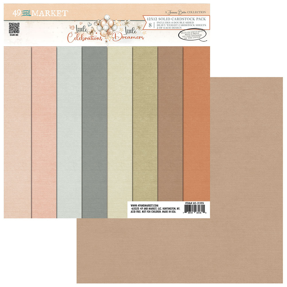49 and Market LITTLE CELEBRATIONS DREAMERS 12X12 Solids Pack