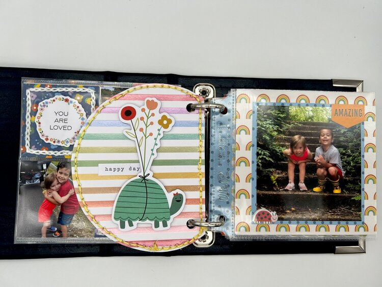 Pebbles KID AT HEART 12&quot;X12&quot; Iridescent Foil Printed Cardstock