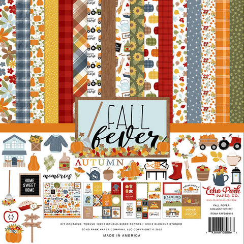 Echo Park FALL FEVER 12"X12" Scrapbook Collection Kit