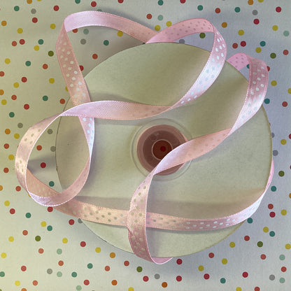 Creative Impressions POLKA DOT SATIN RIBBON 3/8” 1 yards