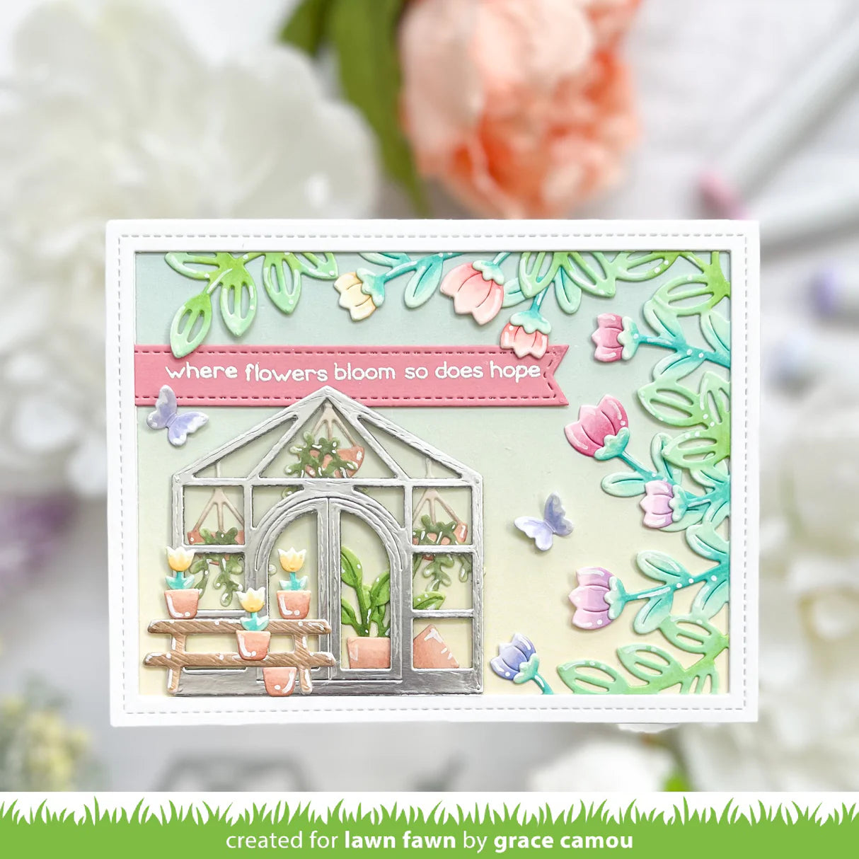 Lawn Cuts BUILD A GREENHOUSE Custom Craft Dies 13pc