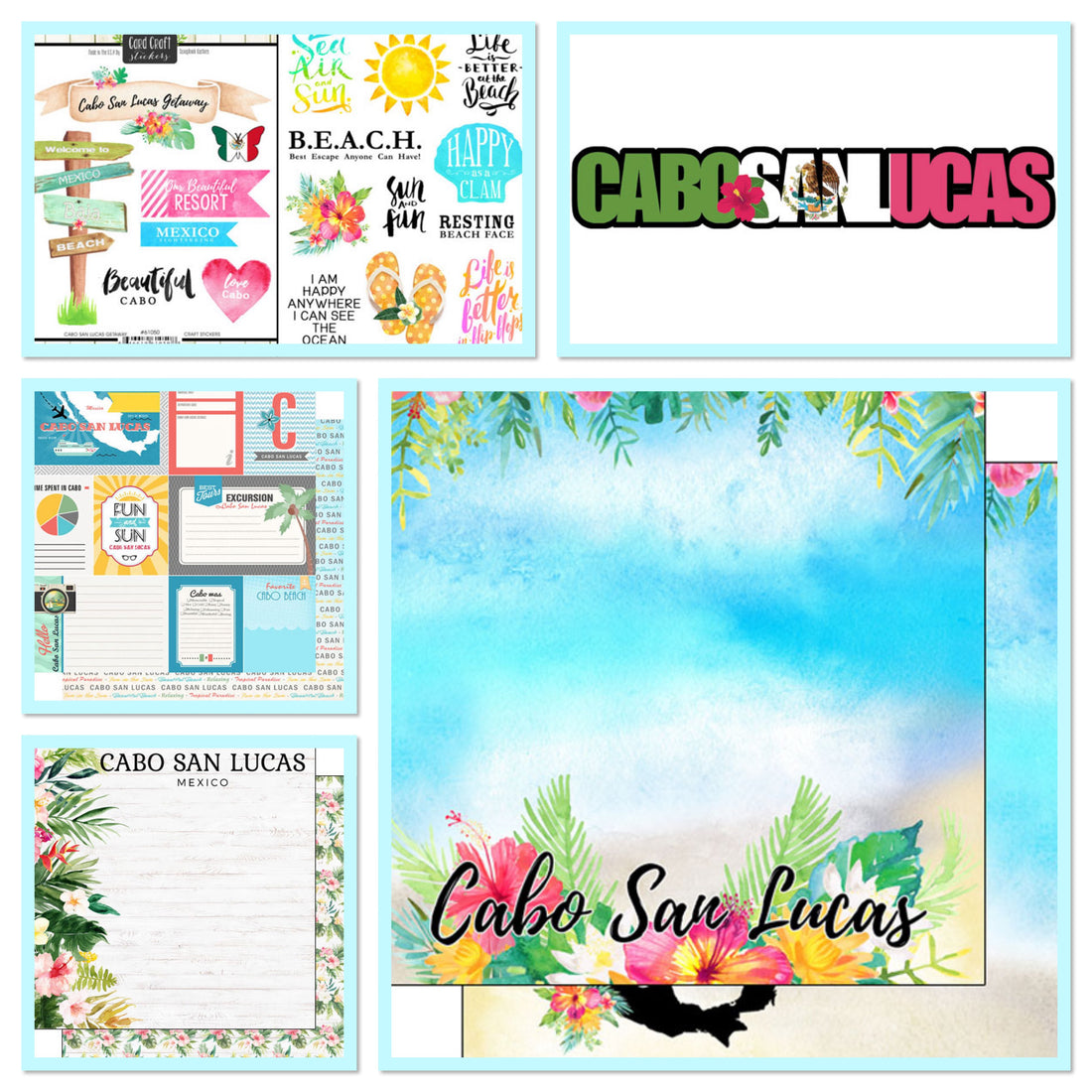 Scrapbooksrus CABO SAN LUCAS GETAWAY 12”X12” Scrapbook Kit