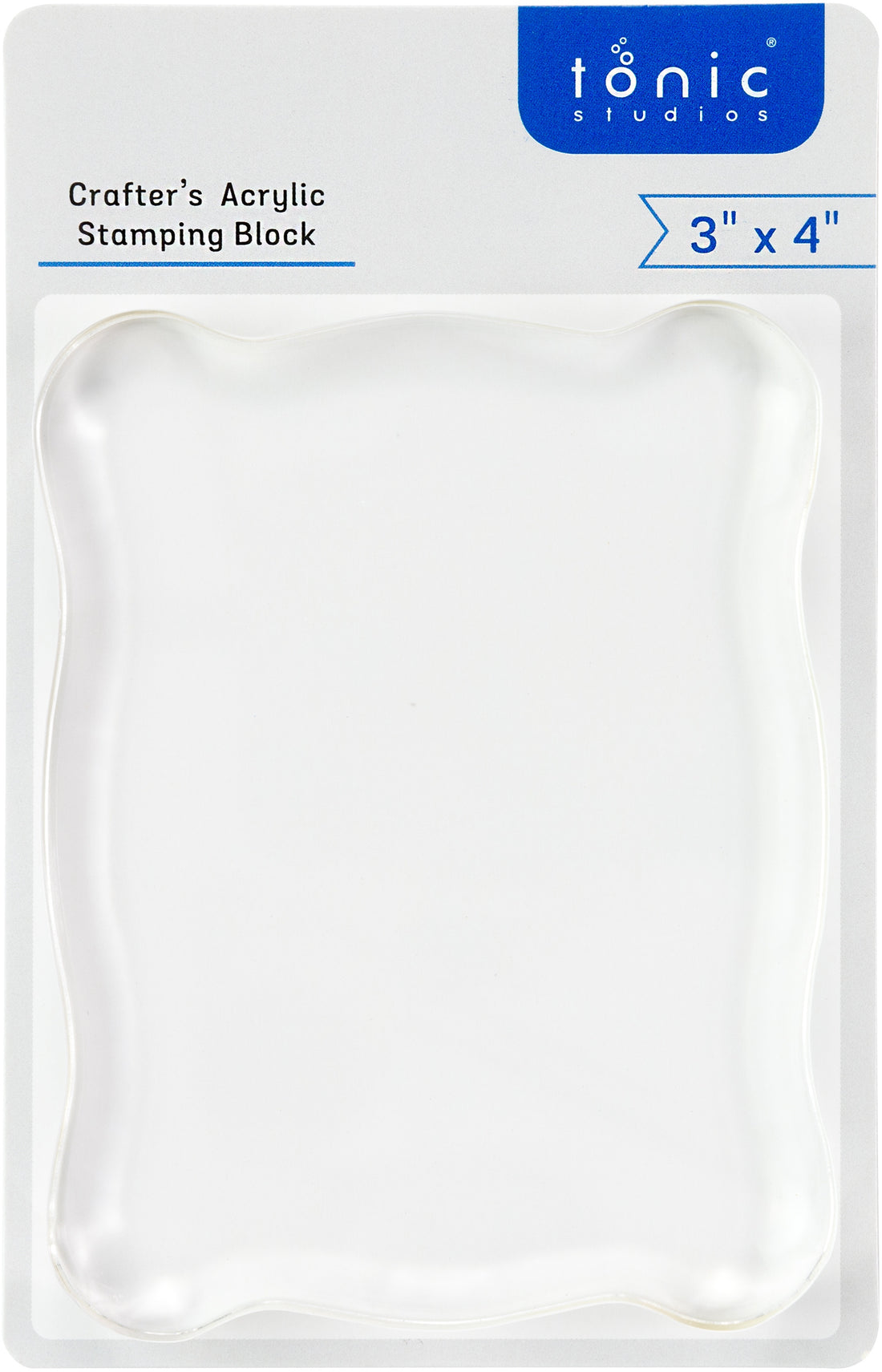 Tonic Studios CRAFTER’S ACRYLIC 3”X4” Stamping Block