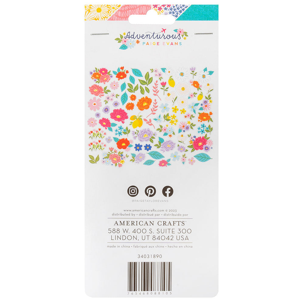 Paige Evans ADVENTUROUS Floral Ephemera 75pc
