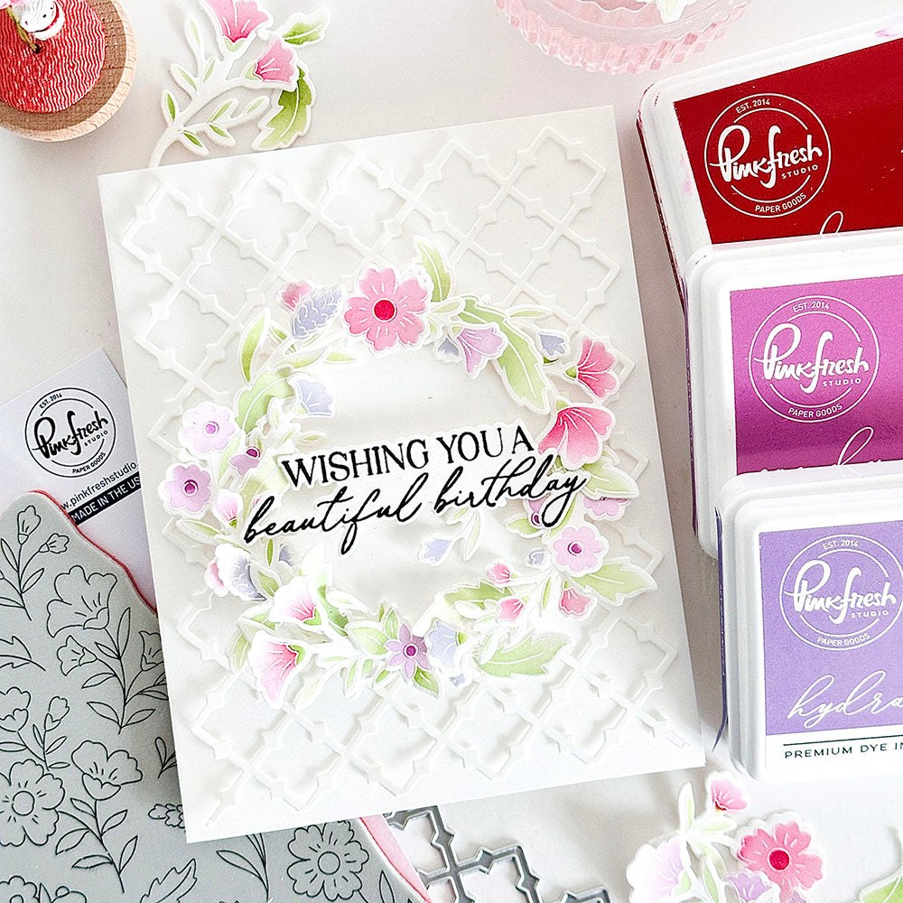 Pinkfresh Studio ON MY MIND Clear Stamp &amp; Die Set 18pc