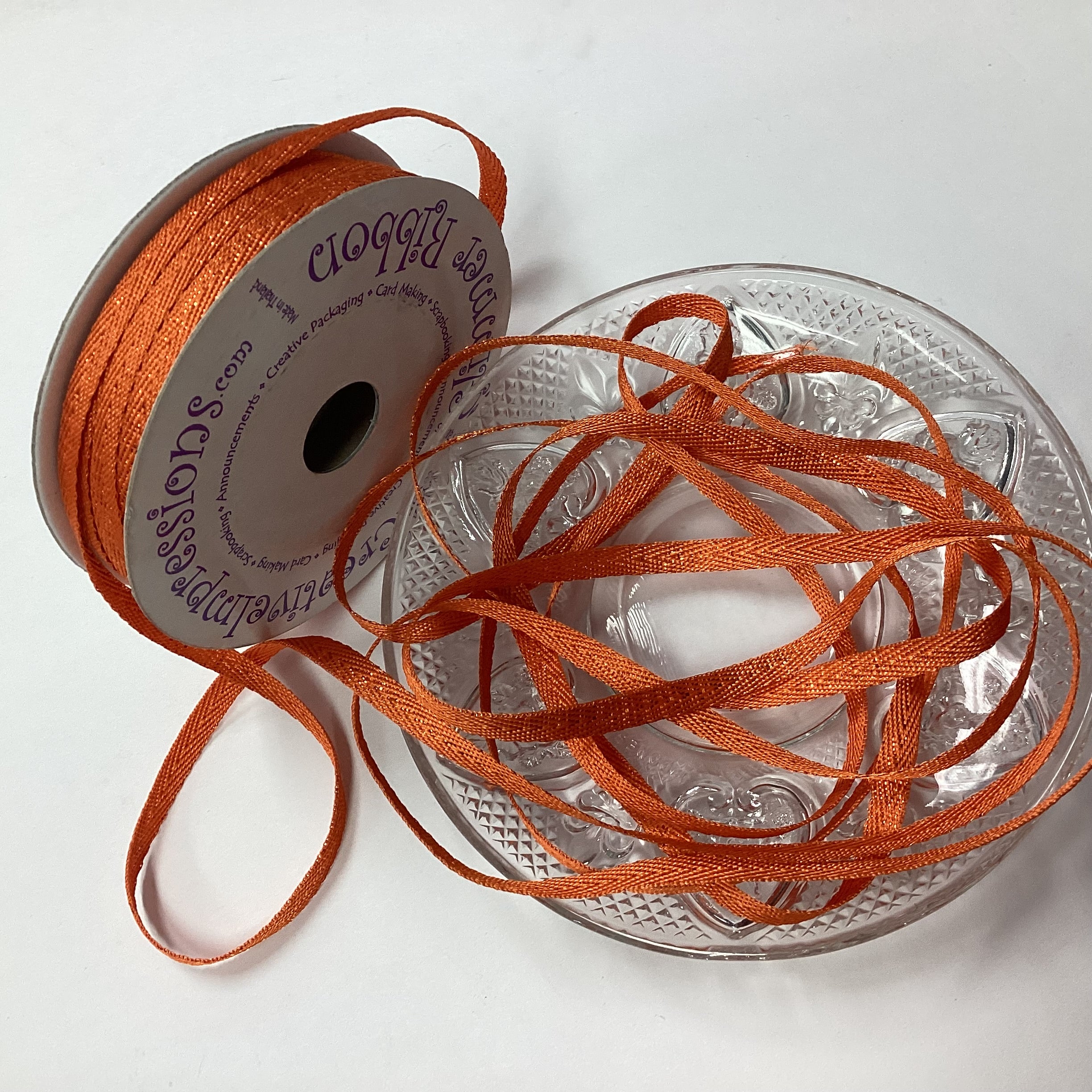 Creative Impressions 1/4” GLIMMER RIBBON 1 yard yd