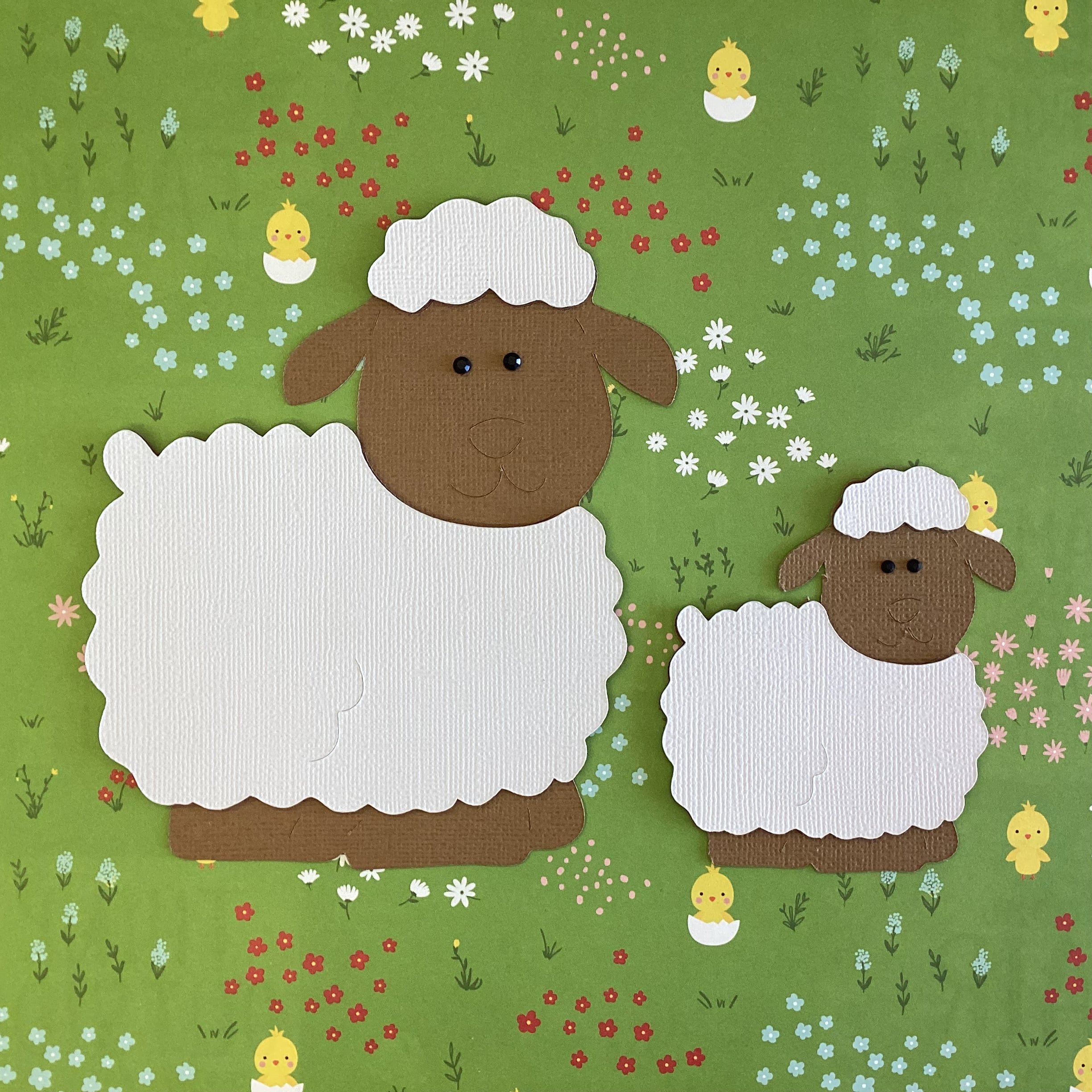 SHEEP Scrapbook Animal Die Cut Embellishment