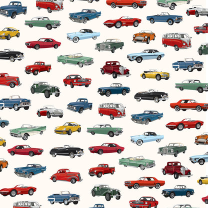 Carta Bella Cars CLASSIC CAR SHOW 12"X12" Scrapbook Paper