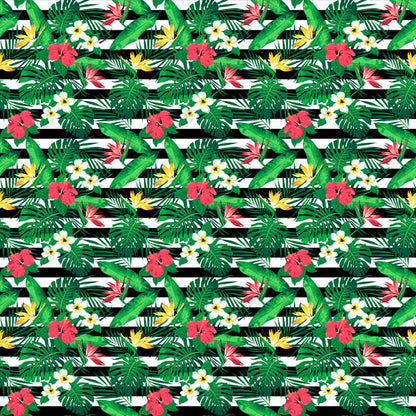Scrapbook Customs DARK TROPICAL FLORAL 6”X6” Paper Pack
