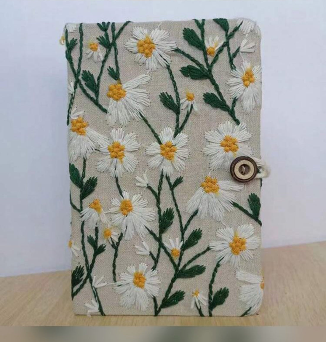 A5 Embroidery DAISY BLANK Journal NoteBook
