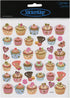 Sticker King TEA TIME Cupcakes Foil Stickers 39pc