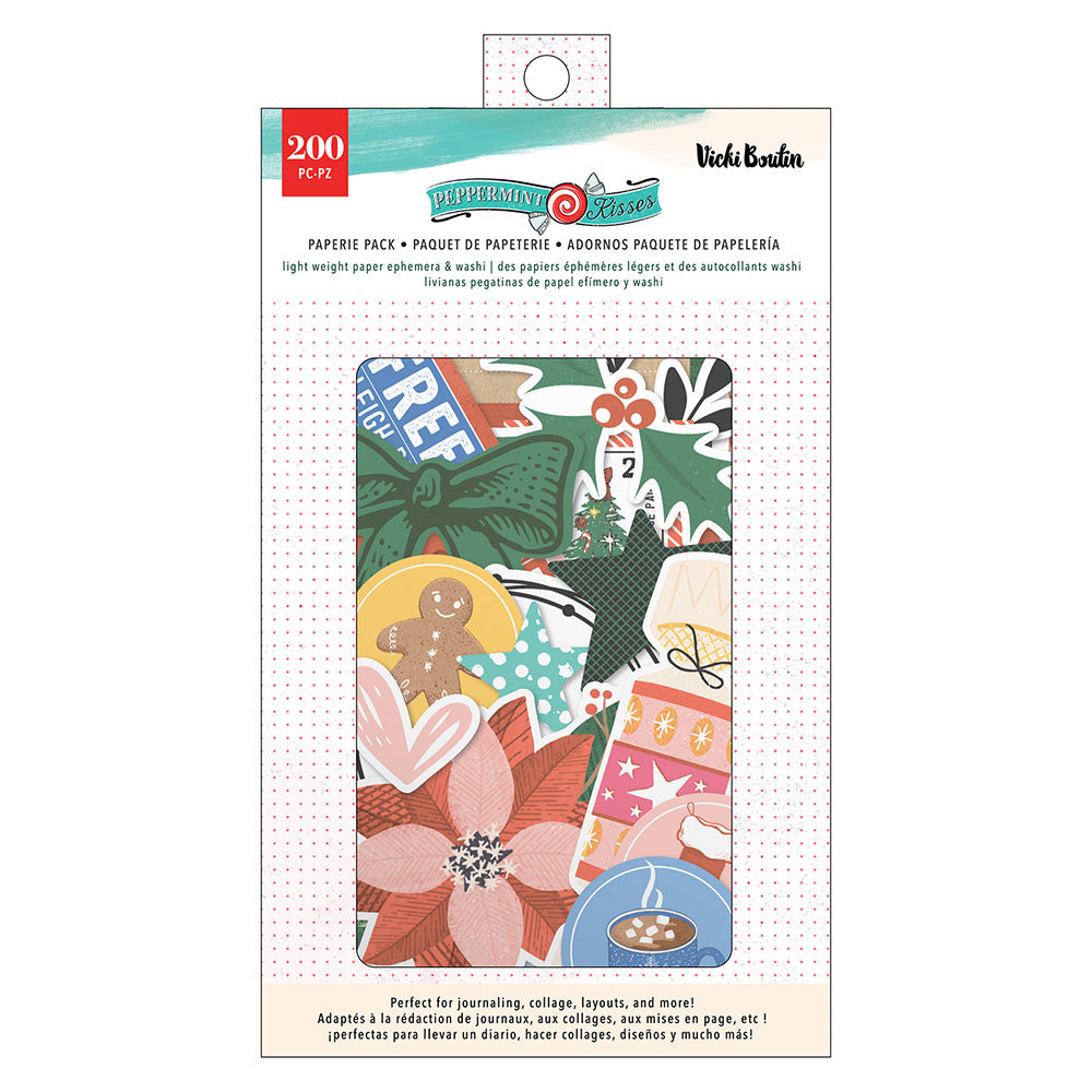 Vicki Boutin PEPPERMINT KISSES Paperie Pack 200pc