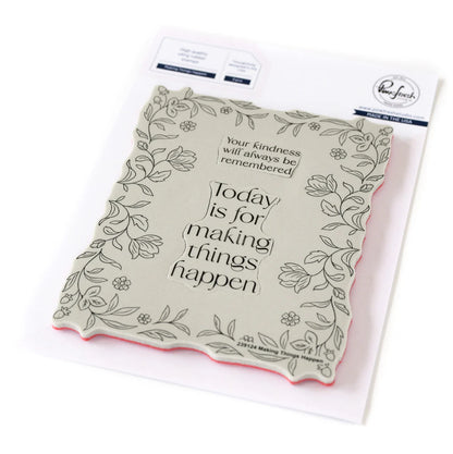 Pinkfresh Studio MAKING THINGS HAPPEN Stamp Stencel &amp; Die Set 9pc