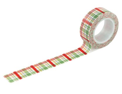 Echo Park Winnie The POOH CHRISTMAS BEAR PLAID Washi Tape